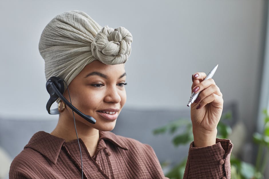 Professional virtual assistant working with modern technology - showcasing VA excellence
